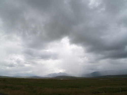 regn í fjarska